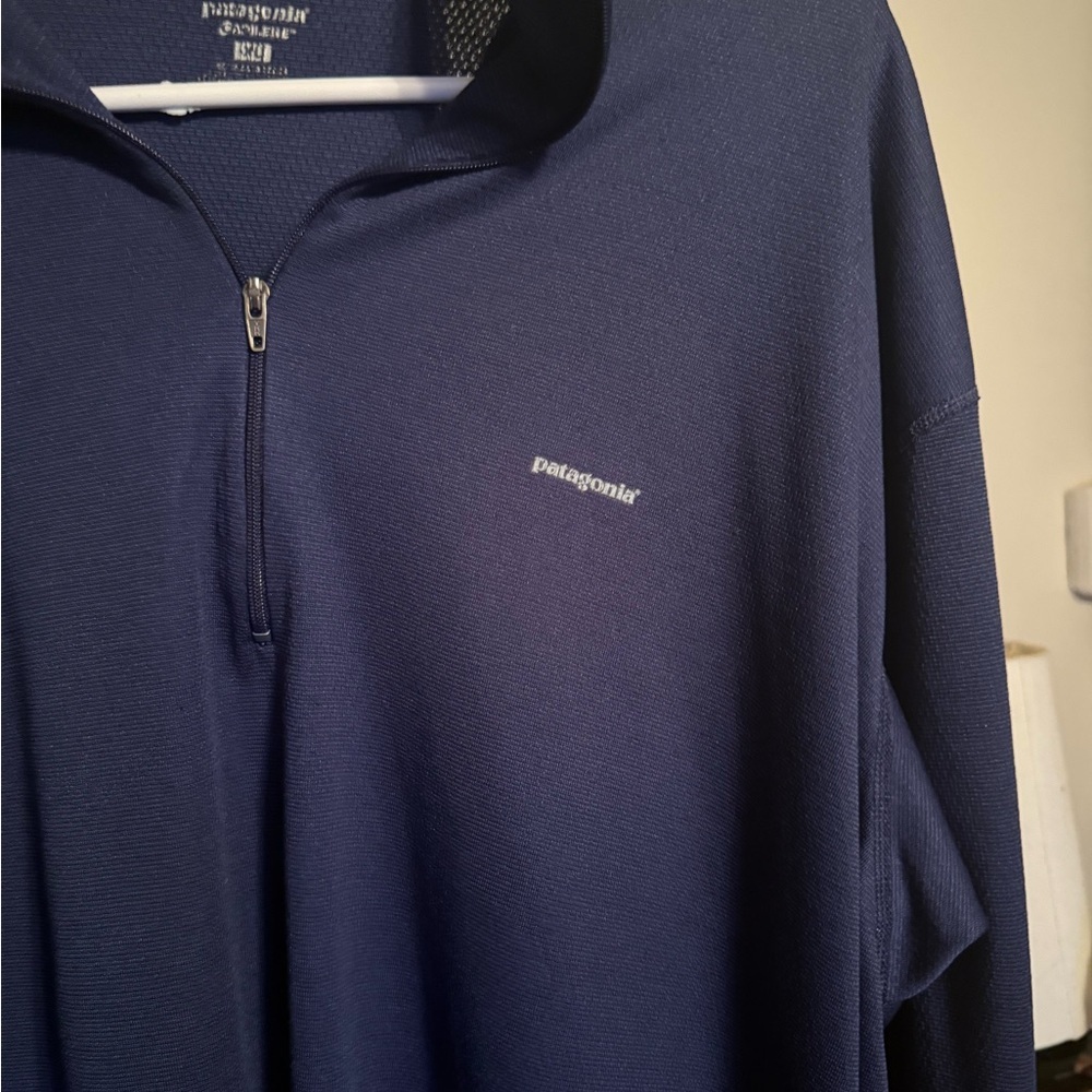 Patagonia Capilene XL navy quarter zip guc - Picture 8 of 8